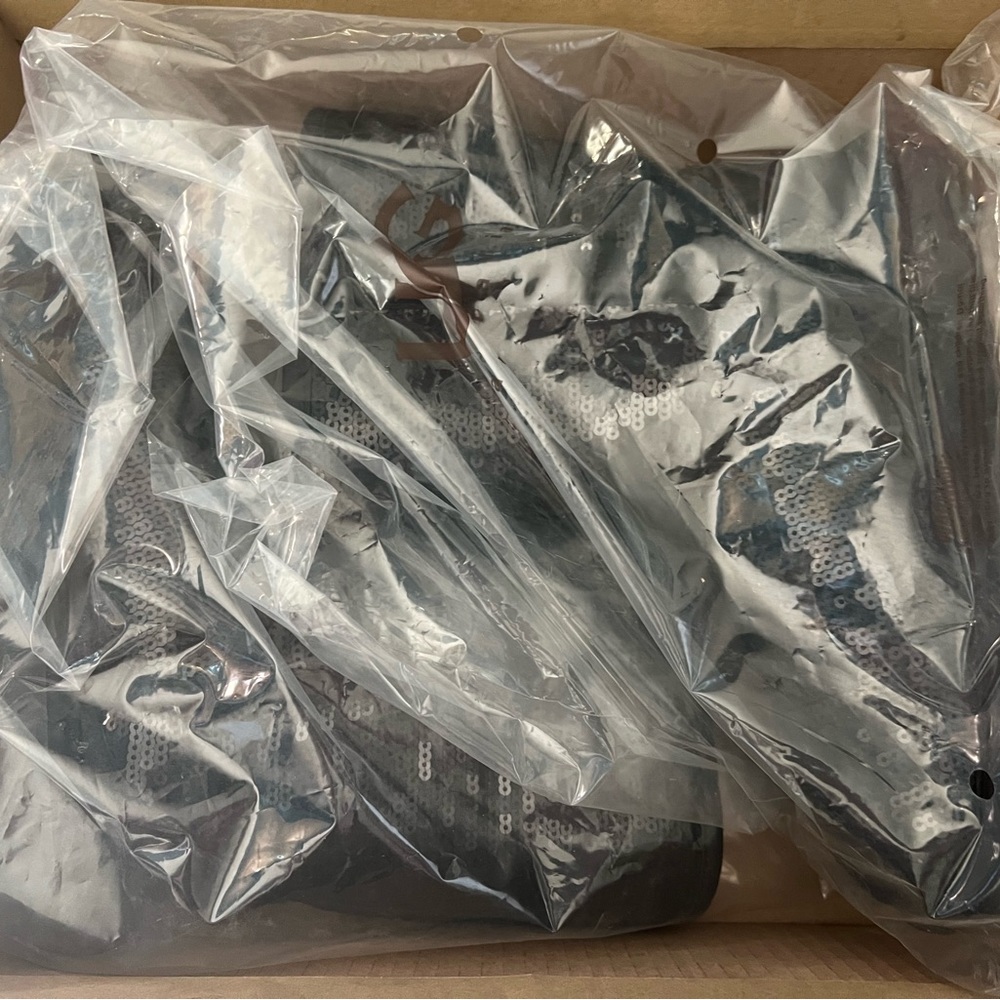 Black Sparkly Ugg Boots / Like New In Box - image 3